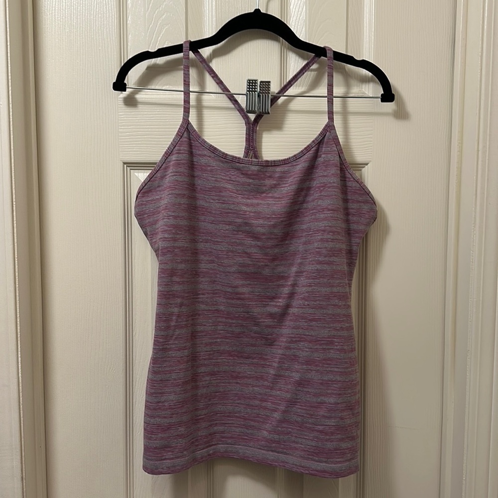 Lululemon Pink/Purple Heathered Racerback Tank